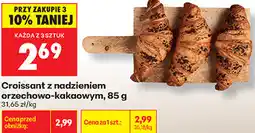 Biedronka Croissant z nadzieniem orzechowo-kakaowym oferta