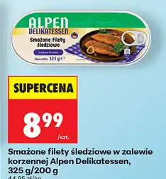Biedronka Smażone filety śledziowe w zalewie korzennej Alpen Delikatessen oferta