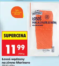 Biedronka Łosoś wędzony na zimno Marinero oferta