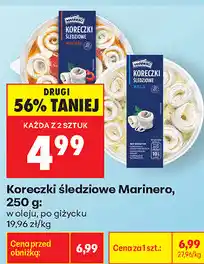 Biedronka Koreczki śledziowe Marinero oferta