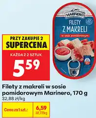 Biedronka Filety z makreli w sosie pomidorowym Marinero oferta