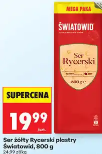 Biedronka Ser żółty Rycerski plastry Światowid oferta