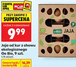 Biedronka Jaja od kur z chowu ekologicznego Go Bio, 9 szt oferta