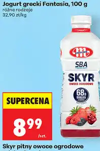 Biedronka Skyr pitny owoce ogrodowe Mlekovita oferta