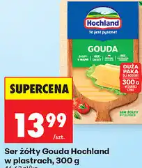 Biedronka Ser żółty Gouda Hochland w plastrach oferta