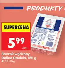 Biedronka Boczek wędzony Delice Gaulois oferta