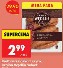 Biedronka Kiełbasa śląska z szynki Kraina Wędlin Select oferta