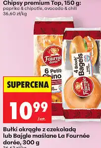 Biedronka Bułki okrągłe z czekoladą lub Bajgle maślane La Fournée dorée oferta