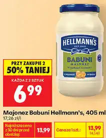 Biedronka Majonez Babuni Hellmann's oferta