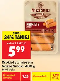 Biedronka Krokiety z mięsem Nasze Smaki oferta