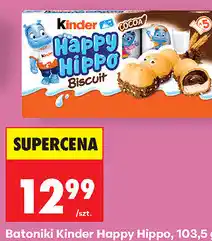 Biedronka Batoniki Kinder Happy Hippo oferta