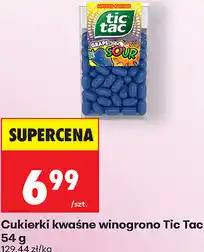 Biedronka Cukierki kwaśne winogrono Tic Tac oferta