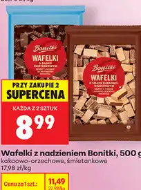Biedronka Wafelki z nadzieniem Bonitki oferta