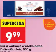 Biedronka Rurki waflowe w czekoladzie Delice Gaulois oferta