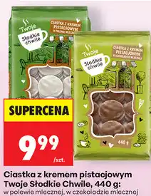 Biedronka Ciastka z kremem pistacjowym Twoje Słodkie Chwile oferta