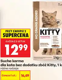 Biedronka Sucha karma dla kota bez dodatku zbóż Kitty oferta