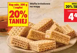 Biedronka Wafle krówkowe na wagę oferta