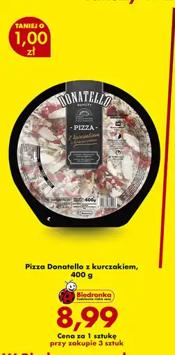 Biedronka Pizza Donatello z kurczakiem oferta
