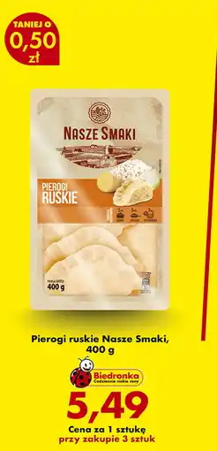 Biedronka Pierogi ruskie Nasze Smaki oferta