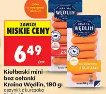 Biedronka Kiełbaski mini bez osłonki Kraina Wędlin oferta