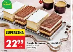 Biedronka Ciasto tiramisu i sernik oferta
