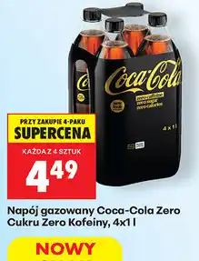 Biedronka Napój gazowany Coca-Cola Zero Cukru Zero Kofeiny oferta