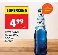 Biedronka Piwo 1664 Blanc 0% oferta