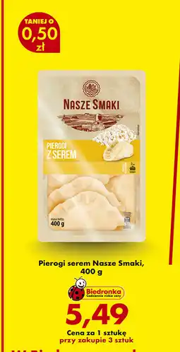 Biedronka Pierogi z serem Nasze Smaki oferta