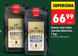 Biedronka Kawa ziarnista Jacobs Barista, 1 kg: Crema, Espresso oferta