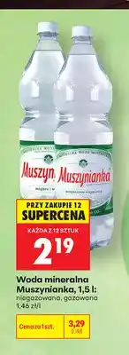 Biedronka Woda mineralna niegazowana Muszynianka oferta