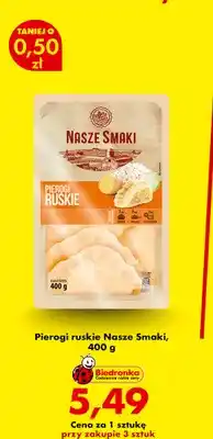 Biedronka Pierogi ruskie Nasze Smaki oferta