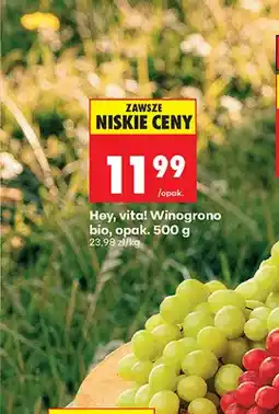 Biedronka Winogrona bio Hey, vita! oferta