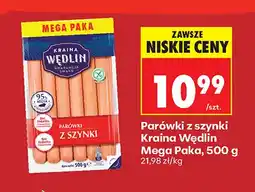 Biedronka Parówki z szynki Mega Paka Kraina Wędlin oferta