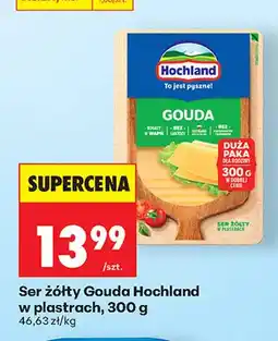 Biedronka Ser żółty Gouda w plastrach Hochland oferta
