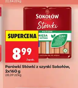 Biedronka Parówki Stówki z szynki Sokołów 2-pak oferta