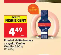 Biedronka Pasztet delikatesowy z szynką Kraina Wędlin oferta