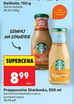 Biedronka Frappuccino Starbucks karmel bez dodatku cukru oferta