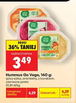 Biedronka Hummus spicy salsa Go Vege oferta
