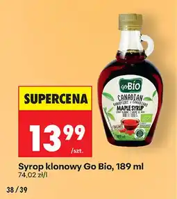 Biedronka Syrop klonowy Go Bio oferta