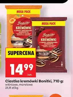 Biedronka Ciastka kremówki wiśniowe Bonitki oferta