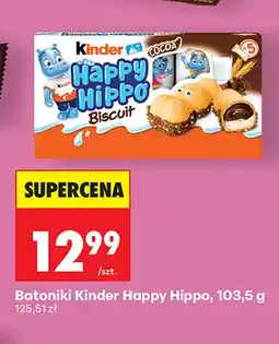 Biedronka Batoniki Kinder Happy Hippo oferta