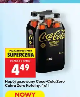 Biedronka Napój gazowany Coca-Cola Zero Cukru Zero Kofeiny 4-pak oferta