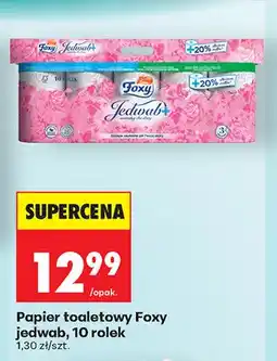 Biedronka Papier toaletowy Foxy Jedwab 10-pak oferta