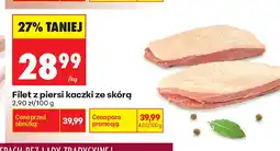 Biedronka Filet z piersi kaczki ze skórą oferta