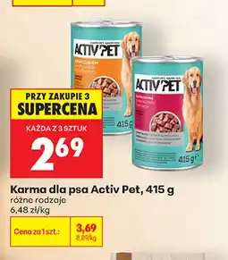 Biedronka Karma dla psa Activ Pet oferta