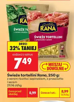 Biedronka Świeże tortellini z serem ricotta i szpinakiem Rana oferta