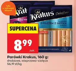 Biedronka Parówki Krakus drobiowe oferta