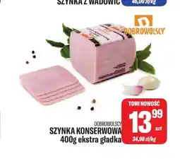 TomiMarkt Szynka konserwowa ekstra gładka Dobrowolscy oferta
