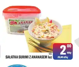TomiMarkt Sałatka surimi z ananasem luz Vici oferta