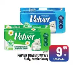 TomiMarkt Papier toaletowy 8-pak biały Velvet oferta